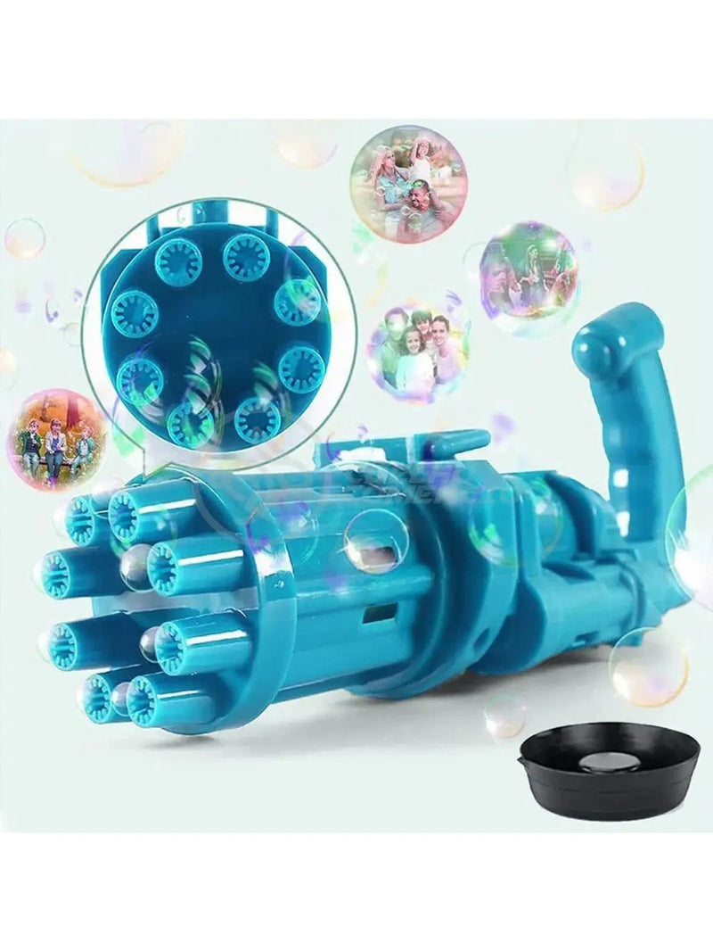 Brinquedos Automáticos Crianças Máquina de Bolha  - Toys Automatic Kids Soap Bubble Gatling Machine With Cheap Soap Bubble Refill