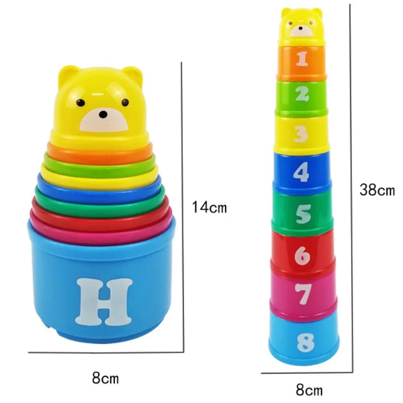 Brinquedo Jogo de Empilhar. Educação Infantil. Quebra-cabeçaKid Brain Response Battle Fold Cup Hand Speed Competition Fold Cup Child Stack Game Early Education Puzzle Train Board Games Toy