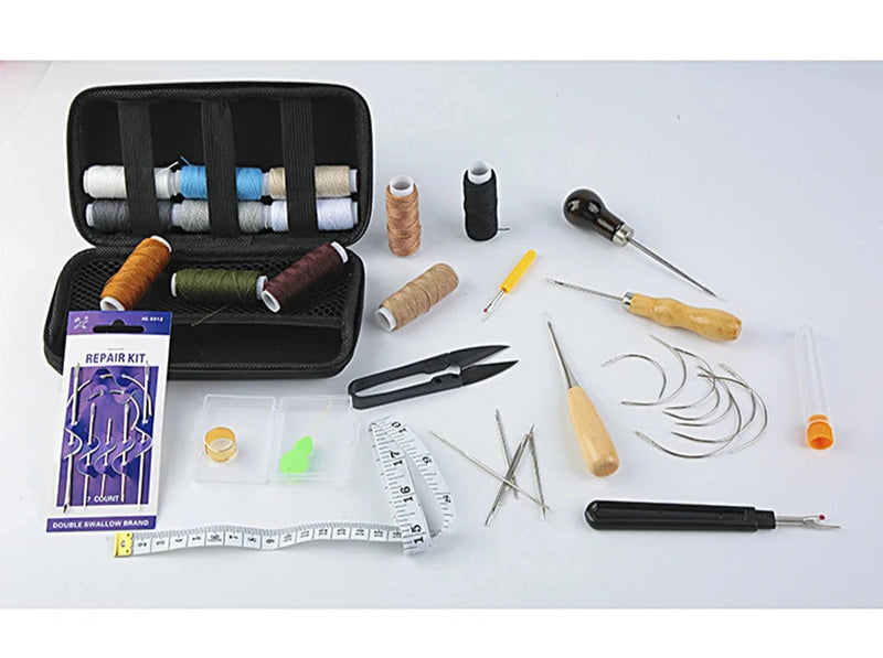 Kit de reparo para roupas e artesanato, suprimentos de costura, serviços manuais, durável, faça você mesmo, linhas, fios e agulhas.