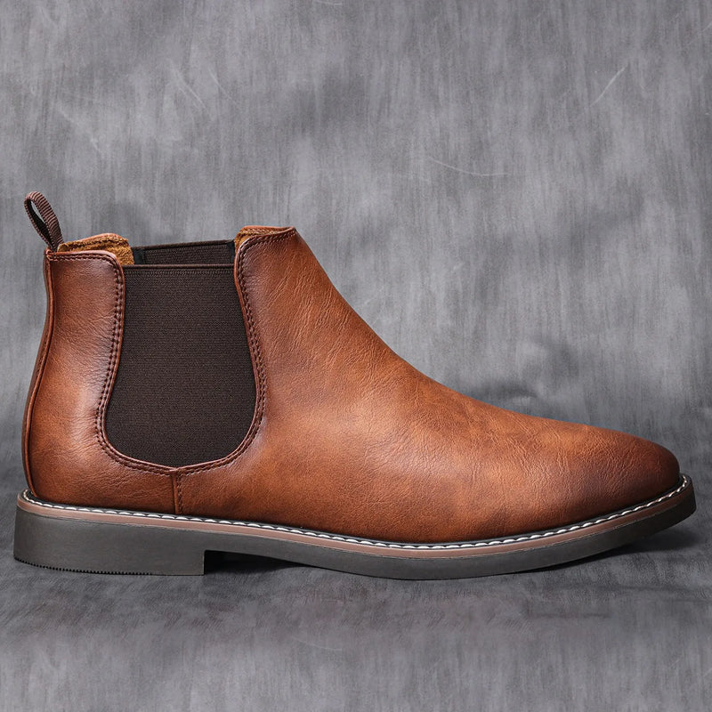 40~46 Men Chelsea Boots Brand Retro Comfortable 2023 Fashion Men Boots