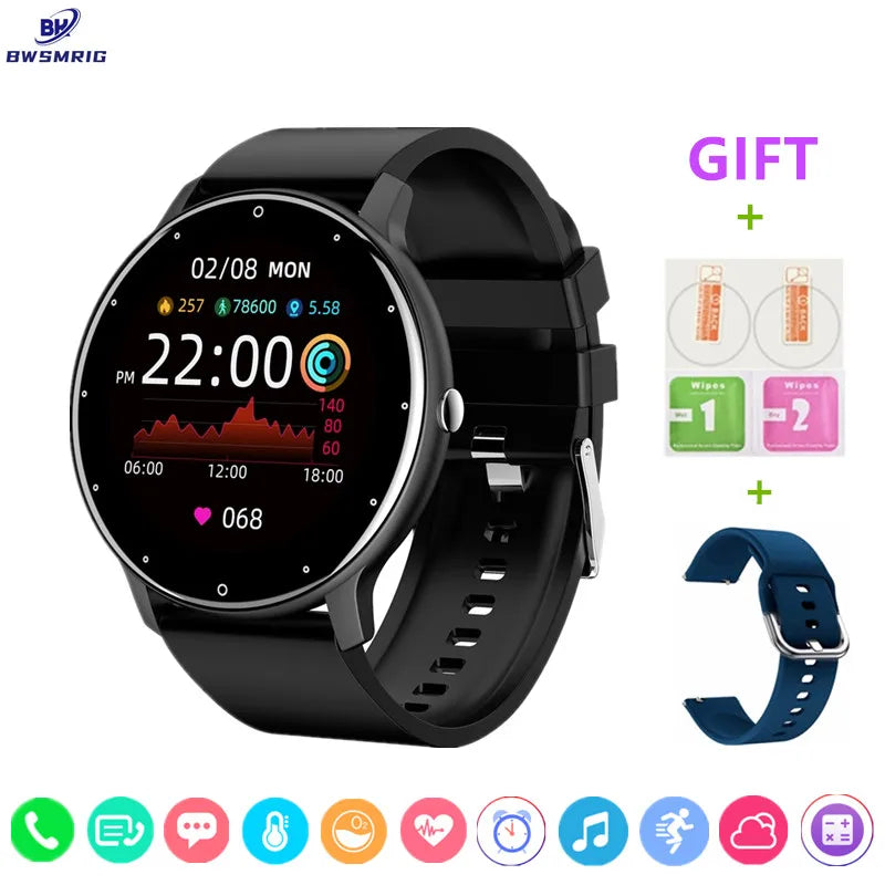 Novo relógio inteligente Bluetooth  - New Bluetooth Call Smart Watch Men Fitness Tracker Heart Rate Sleep Monitoring Sport Waterproof Smartwatch Women For Android IOS