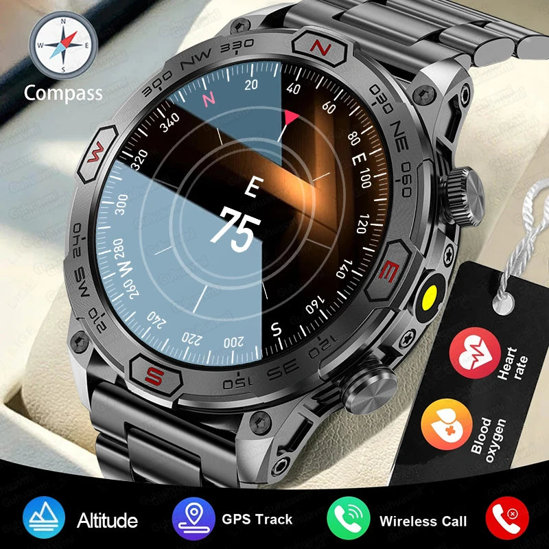 Relógio SMARTWATCH  com tela de 36,32mm"  à prova d'água. Relógios Bluetooth Chamada Smartwatch GPS Trajetória de movimento para Android IOS