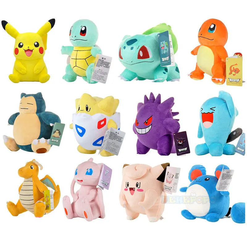 Pokemon brinquedo de pelúcia - Original Peluche Pokemon Gengar Peluche 24cm Pokemon stuffed Toy Cute Cartoon Pikachu Plush Doll Soft Doll Child Birthday Gift