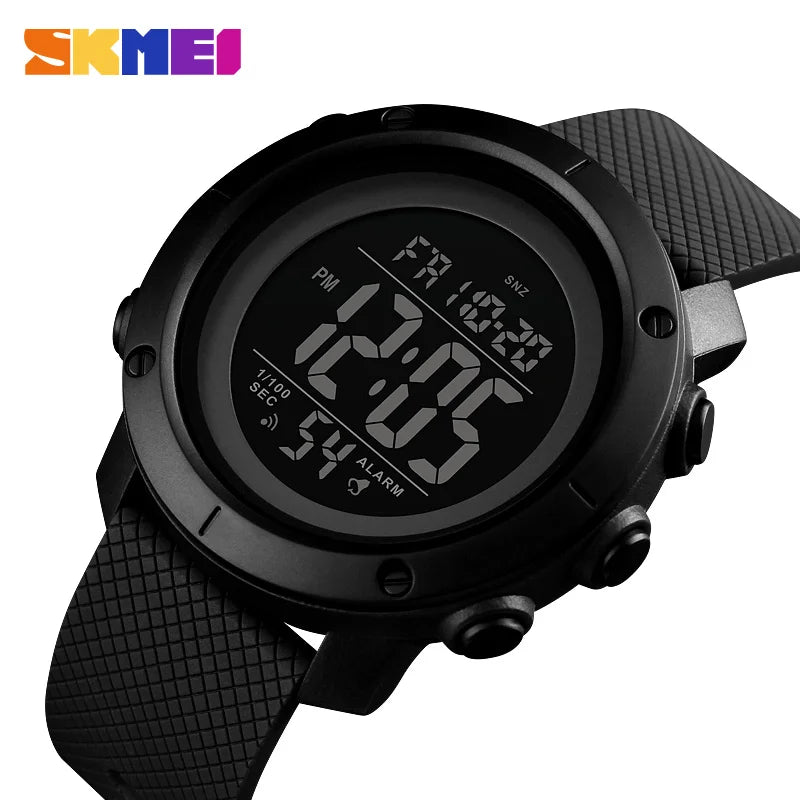 Relógio Despertador Masculino Digital - SKMEI 1426  Montre Men Alarm Clock Fashion Digital Watch Relogio Masculino Sport Watch Men Luxury Brand 5Bar Waterproof Watches