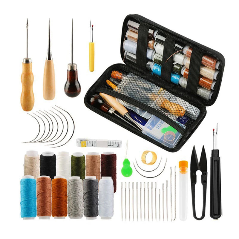 Kit de reparo para roupas e artesanato, suprimentos de costura, serviços manuais, durável, faça você mesmo, linhas, fios e agulhas.