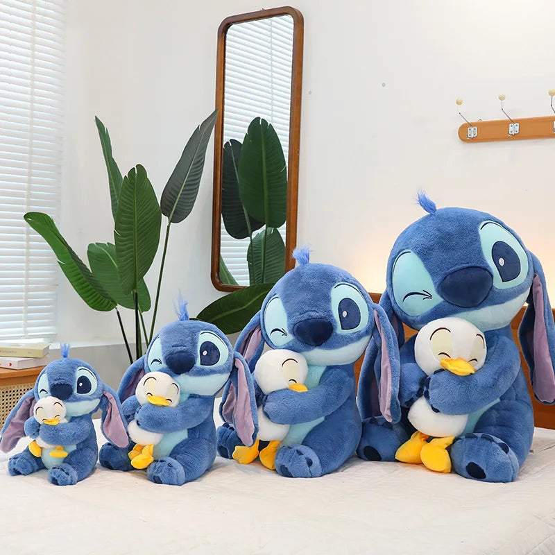 Disney Plush Doll Stitch Lilo Doll Cute Duck Stitch Plush Stuffed Toy Christmas Children's Birthday Gift Kawaii Decoration Toys