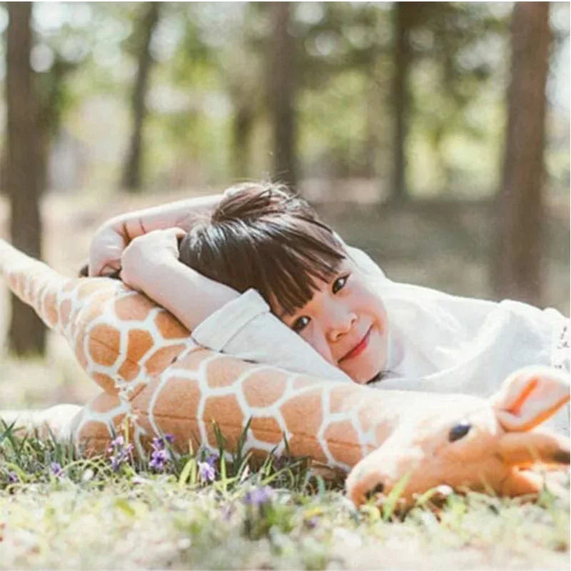 30-80cm Simulation Giraffe Plus Toys Stuffed Animal Dolls Children's Christmas Gift Giraffe Birthday Room Decor Doll Kids Gifts